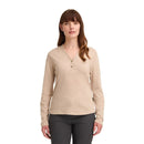 Polera Manga Larga ajustable Mujer Beige